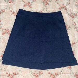 Lush Dark Blue A-Line Skirt